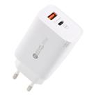 AR-PD12 65W QC3.0 USB and USB-C / Type-C PD Quick Charger, EU Plug(White) - 1