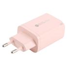 AR-PD12 65W QC3.0 USB and USB-C / Type-C PD Quick Charger, EU Plug(Pink) - 3