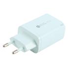 AR-PD12 65W QC3.0 USB and USB-C / Type-C PD Quick Charger, EU Plug(Green) - 3