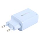 AR-PD12 65W QC3.0 USB and USB-C / Type-C PD Quick Charger, EU Plug(Blue) - 3