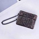 For AirPods Pro 2 Cylindrical Diamond Bluetooth Earphone Protective Case(Black) - 1