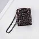 For AirPods 2 / 1 Cylindrical Diamond Bluetooth Earphone Protective Case(Black) - 1