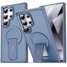 For Samsung Galaxy S25 Ultra 5G Acrylic Hybrid TPU MagSafe Holder Phone Case(Dark Blue) - 1