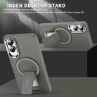 For Samsung Galaxy S25 Ultra 5G Acrylic Hybrid TPU MagSafe Holder Phone Case(Titanium Grey) - 2