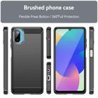 For Samsung Galaxy F06 5G Carbon Fiber Brushed Texture TPU Phone Case(Black) - 2