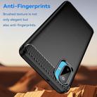 For Samsung Galaxy F06 5G Carbon Fiber Brushed Texture TPU Phone Case(Black) - 3