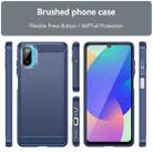 For Samsung Galaxy F06 5G Carbon Fiber Brushed Texture TPU Phone Case(Blue) - 2