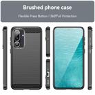 For Samsung Galaxy F56 5G Carbon Fiber Brushed Texture TPU Phone Case(Black) - 2