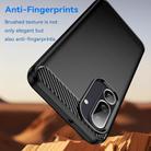 For Samsung Galaxy F56 5G Carbon Fiber Brushed Texture TPU Phone Case(Black) - 3