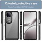 For vivo V50 Colorful Series Acrylic Hybrid TPU Phone Case(Black) - 2