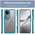 For vivo V50 Colorful Series Acrylic Hybrid TPU Phone Case(Transparent Blue) - 2