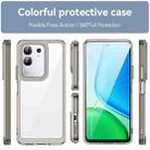 For vivo Y29 4G Colorful Series Acrylic Hybrid TPU Phone Case(Transparent Grey) - 2
