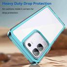 For vivo iQOO Z10x 5G Colorful Series Acrylic Hybrid TPU Phone Case(Transparent Blue) - 3
