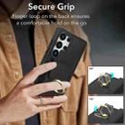For Samsung Galaxy S25 Ultra 5G Elastic Card Bag Ring Holder Phone Case(Black) - 2