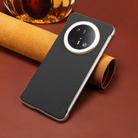 For Huawei Mate 70 Denior A20 Genuine Leather Litchi Texture MagSafe Frameless Phone Case(Black) - 2