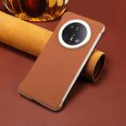 For Huawei Mate 70 Denior A20 Genuine Leather Litchi Texture MagSafe Frameless Phone Case(Brown) - 2