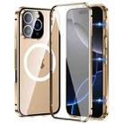 For iPhone 16 Pro Max 360 Full Body Magnetic Frosted MagSafe Phone Case(Desert Gold) - 1