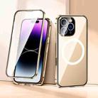 For iPhone 16 Pro Max 360 Full Body Magnetic Frosted MagSafe Phone Case(Desert Gold) - 2
