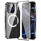 For iPhone 16 Pro 360 Full Body Magnetic Frosted MagSafe Phone Case(Black) - 1