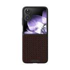 For Xiaomi Mix Flip ABEEL Ruyi Pattern 6D Micro Relief MagSafe Leather Phone Case(Brown) - 2