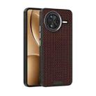 For Redmi K80 ABEEL Ruyi Pattern 6D Micro Relief MagSafe Leather Phone Case(Brown) - 1