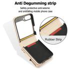 For Samsung Galaxy Z Flip5 Crossbody Rhombus Wallet Bag Folding Phone Case with Lanyard(Apricot) - 3