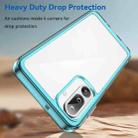 For Samsung Galaxy F16 5G Colorful Series Acrylic Hybrid TPU Phone Case(Transparent Blue) - 3
