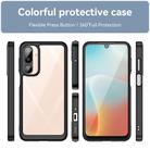 For Samsung Galaxy M16 5G Colorful Series Acrylic Hybrid TPU Phone Case(Black) - 2
