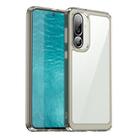 For Samsung Galaxy M56 5G Colorful Series Acrylic Hybrid TPU Phone Case(Transparent Grey) - 1