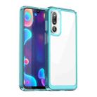 For Samsung Galaxy M36 5G Colorful Series Acrylic Hybrid TPU Phone Case(Transparent Blue) - 1