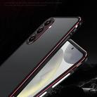 For Samsung Galaxy S25+ 5G Aurora Series Lens Protector + Metal Frame Phone Case(Black Purple) - 3