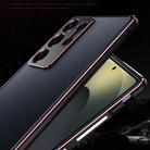 For Samsung Galaxy S25 Ultra 5G Aurora Series Lens Protector + Metal Frame Phone Case(Silver) - 3