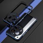 For Xiaomi 15 Ultra Aurora Series Lens Protector + Metal Frame Phone Case(Black Blue) - 2