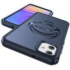 For Samsung Galaxy A05 Skin Feel Magnetic Holder MagSafe Phone Case(Royal Blue) - 2