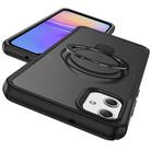 For Samsung Galaxy A05 Skin Feel Magnetic Holder MagSafe Phone Case(Black) - 2