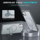 For Samsung Galaxy A05 Skin Feel Magnetic Holder MagSafe Phone Case(Grey) - 3