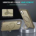 For Samsung Galaxy A05 Skin Feel Magnetic Holder MagSafe Phone Case(Khaki) - 3