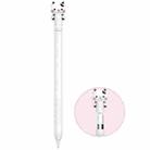 For Apple Pencil 1 LC129-1 Cartoon Anti-roll Silicone Protective Stylus Pen Case(White Cow) - 1