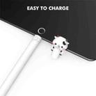 For Apple Pencil 1 LC129-1 Cartoon Anti-roll Silicone Protective Stylus Pen Case(White Cow) - 3