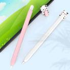 For Apple Pencil 2 / Pro LC129-2 Cartoon Anti-roll Silicone Protective Stylus Pen Case(Pink Cow) - 2