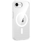 For iPhone 16e Airbag TPU + TPE+ PC Clear MagSafe Phone Case(White) - 1