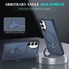 For Samsung Galaxy S24+ 5G / S25+ 5G Skin Feel Magnetic Holder MagSafe Phone Case(Royal Blue) - 3
