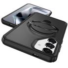 For Samsung Galaxy S24+ 5G / S25+ 5G Skin Feel Magnetic Holder MagSafe Phone Case(Black) - 2
