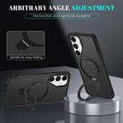 For Samsung Galaxy S24+ 5G / S25+ 5G Skin Feel Magnetic Holder MagSafe Phone Case(Black) - 3