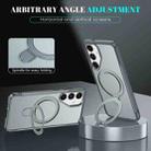 For Samsung Galaxy S24+ 5G / S25+ 5G Skin Feel Magnetic Holder MagSafe Phone Case(Grey) - 3
