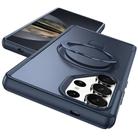 For Samsung Galaxy S25 Ultra 5G Skin Feel Magnetic Holder MagSafe Phone Case(Royal Blue) - 2