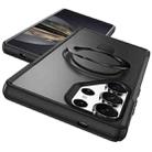 For Samsung Galaxy S25 Ultra 5G Skin Feel Magnetic Holder MagSafe Phone Case(Black) - 2