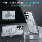 For Samsung Galaxy S25 Ultra 5G Skin Feel Magnetic Holder MagSafe Phone Case(Grey) - 3
