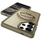 For Samsung Galaxy S25 Ultra 5G Skin Feel Magnetic Holder MagSafe Phone Case(Khaki) - 2