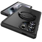 For Samsung Galaxy S24 Ultra 5G Skin Feel Magnetic Holder MagSafe Phone Case(Black) - 2